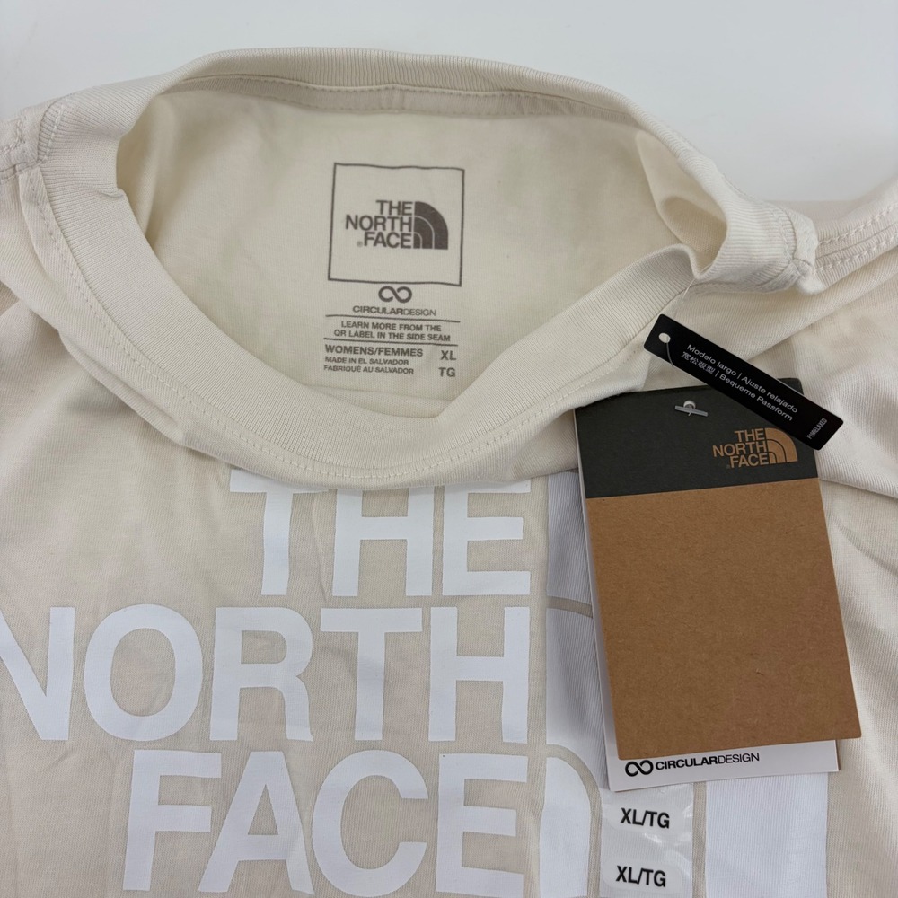 The North Face Womens W EVO HD SS TEE White Dune XL NFOA8EBFQLI-XL